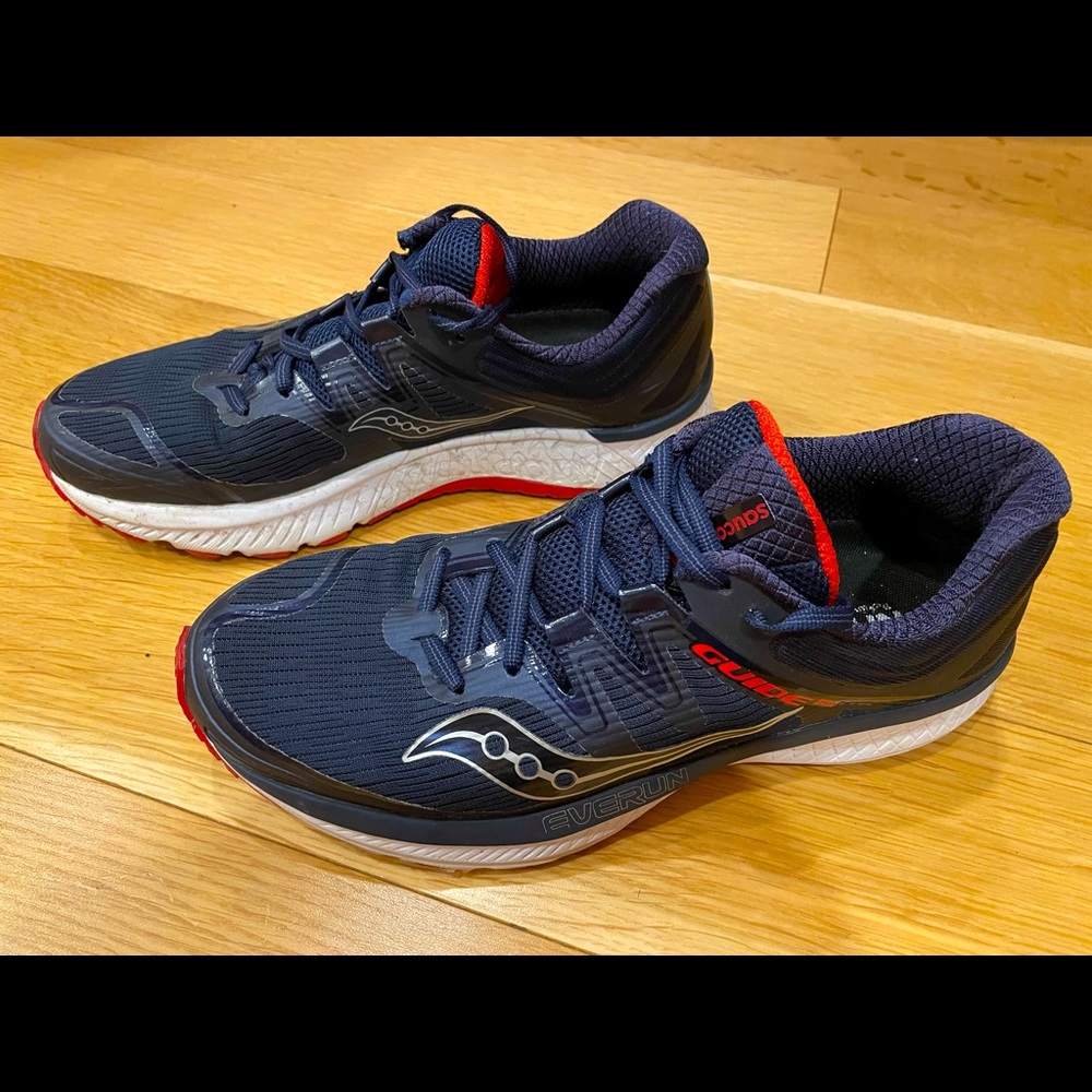 Saucony Guide ISO 2 Running Shoe Navy/Red (Size 9/42.5)